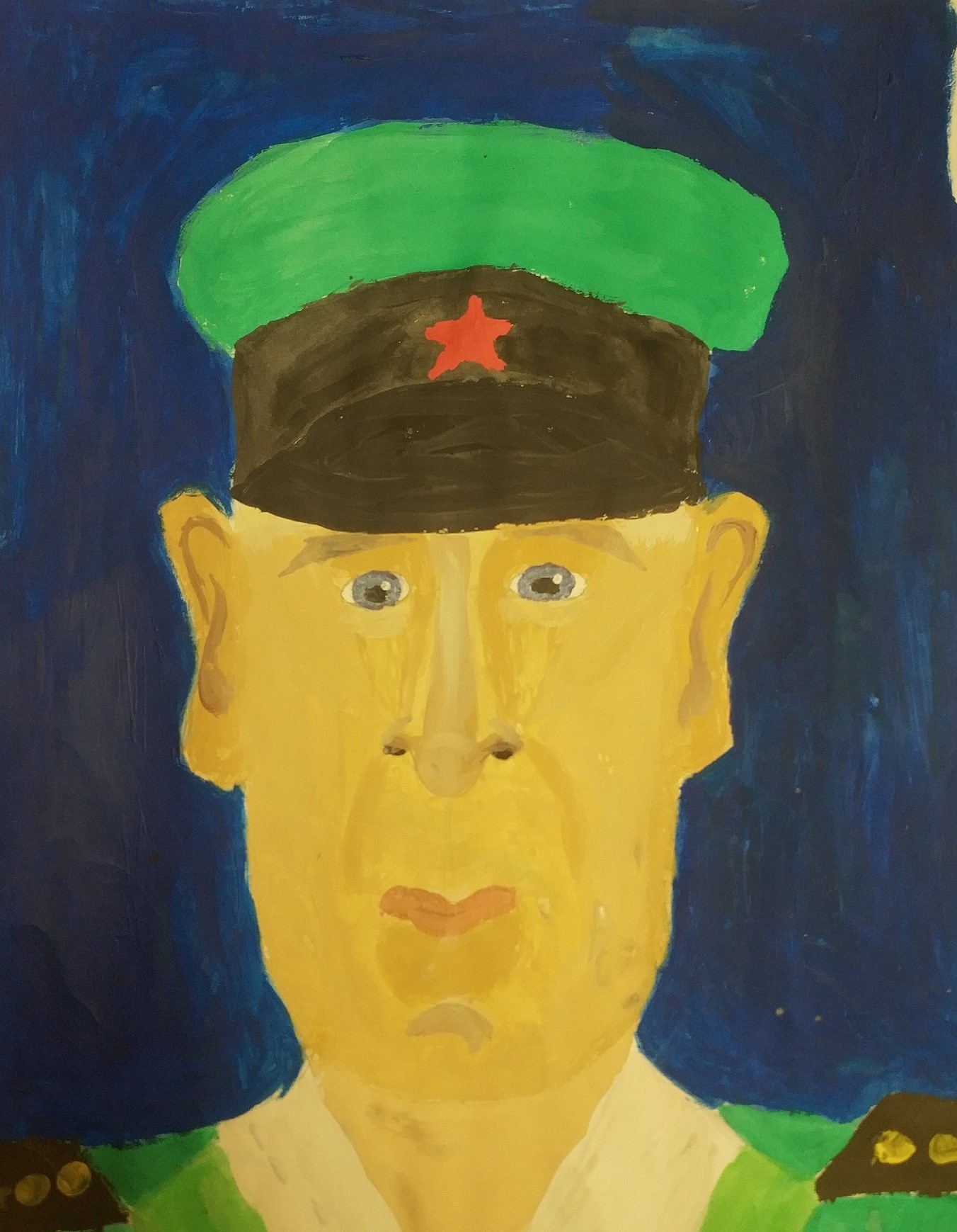 Рисование портрет военных